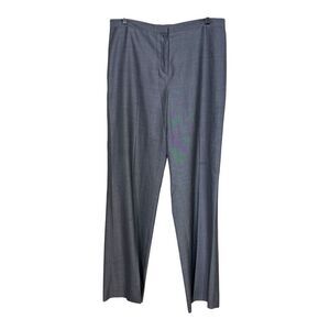 Agnona Gray virgin Wool and silk Slacks Pants Trousers Italian 44 equal 8 us